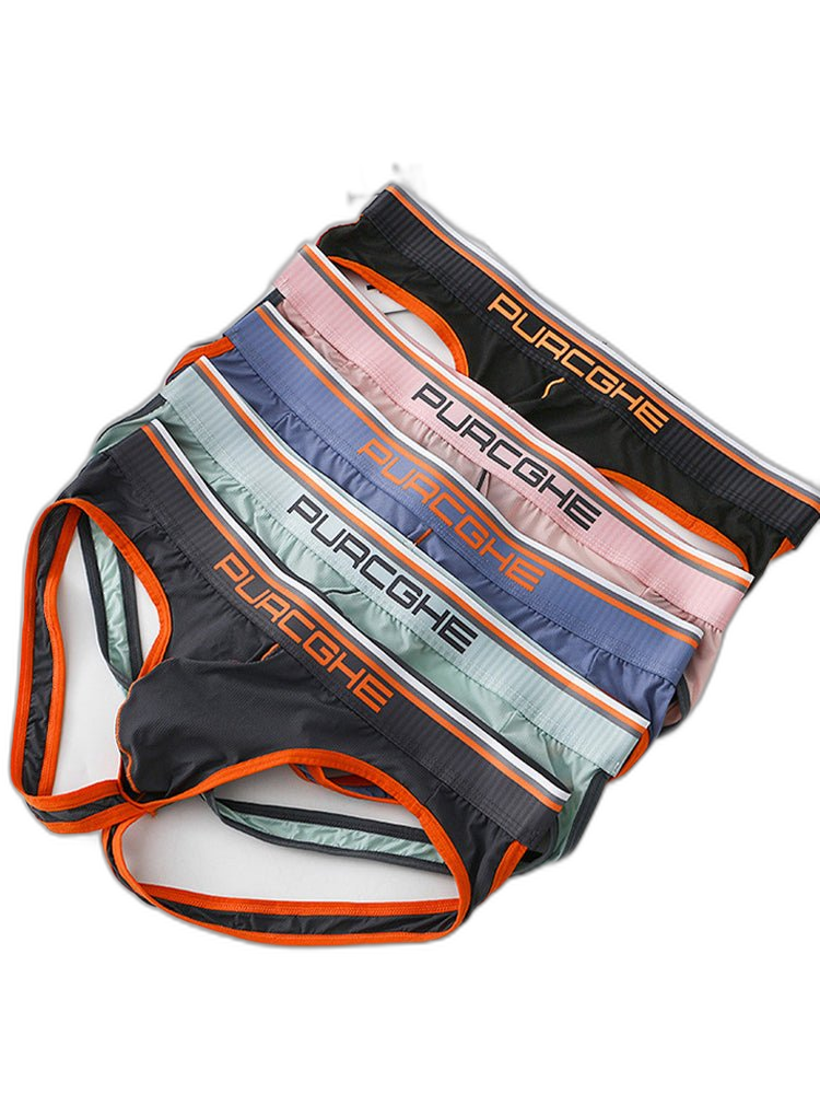 3 Pack Men's Low-Rise Ice Silk Jockstrap