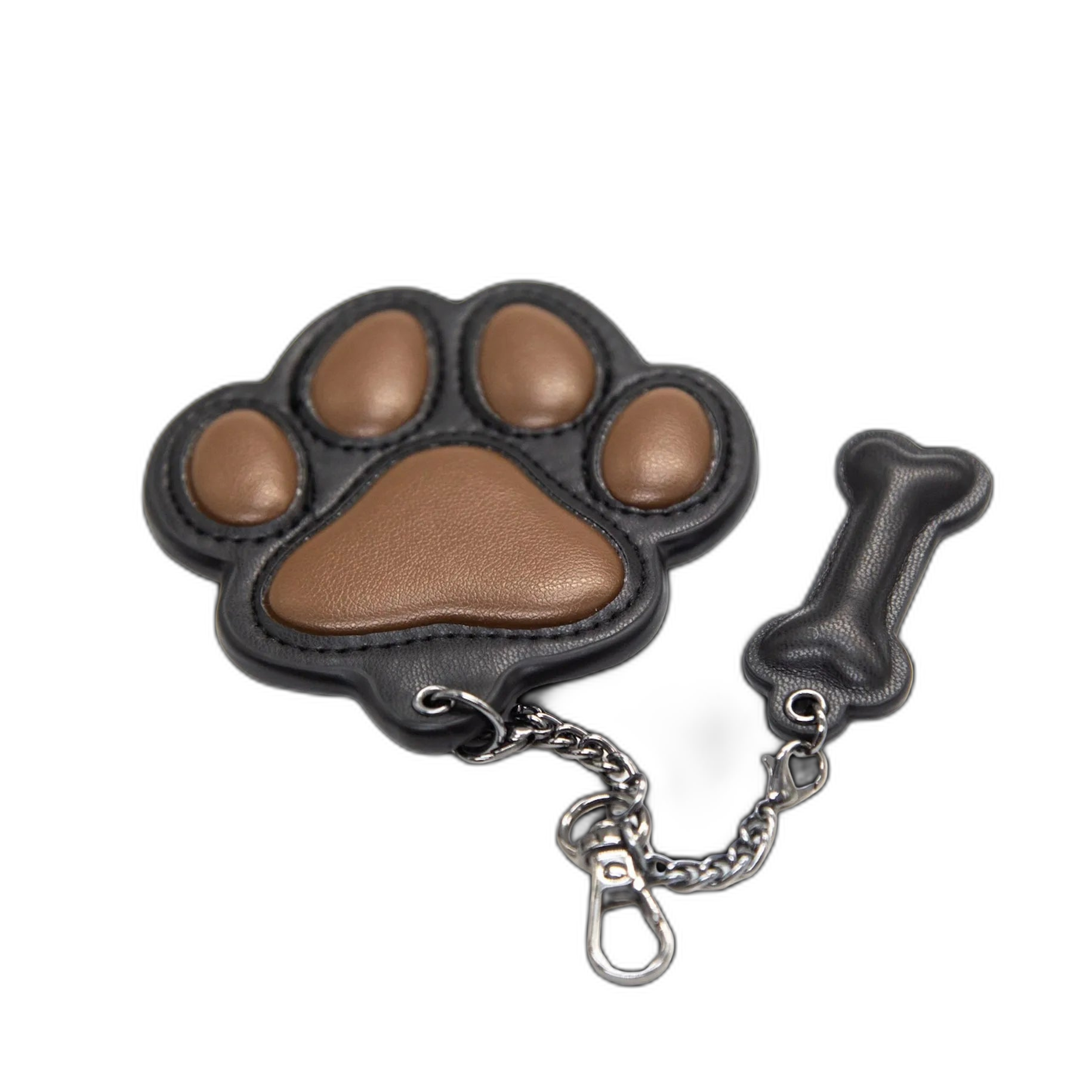 PU Leather Puppy Paw Keychain