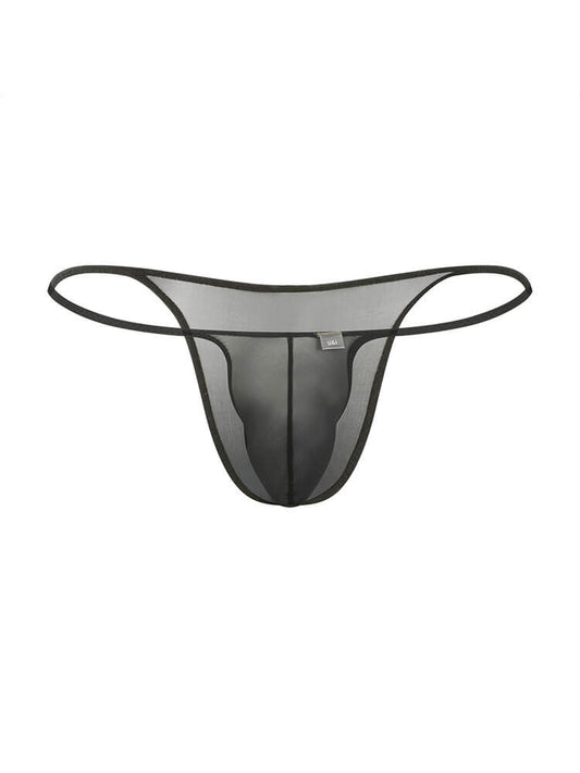 Men's Sexy Low-Rise Prominent Pouch Thong 