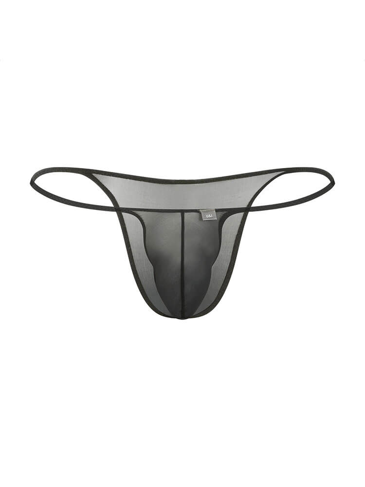 Men's Sexy Low-Rise Prominent Pouch Thong