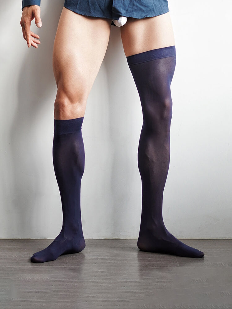 Men's Business Breathable Nylon Long Socks