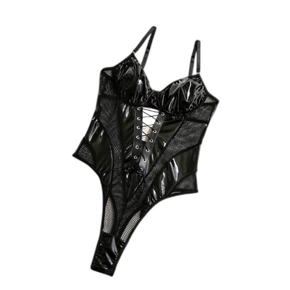 Femme Fierce Choker Mesh Bodysuit