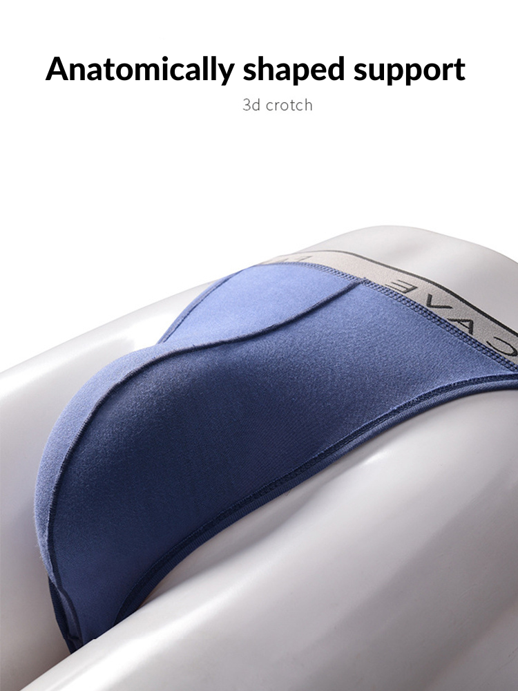 3 Pack Men's Modal U-Pouch Mid-Rise Thongs