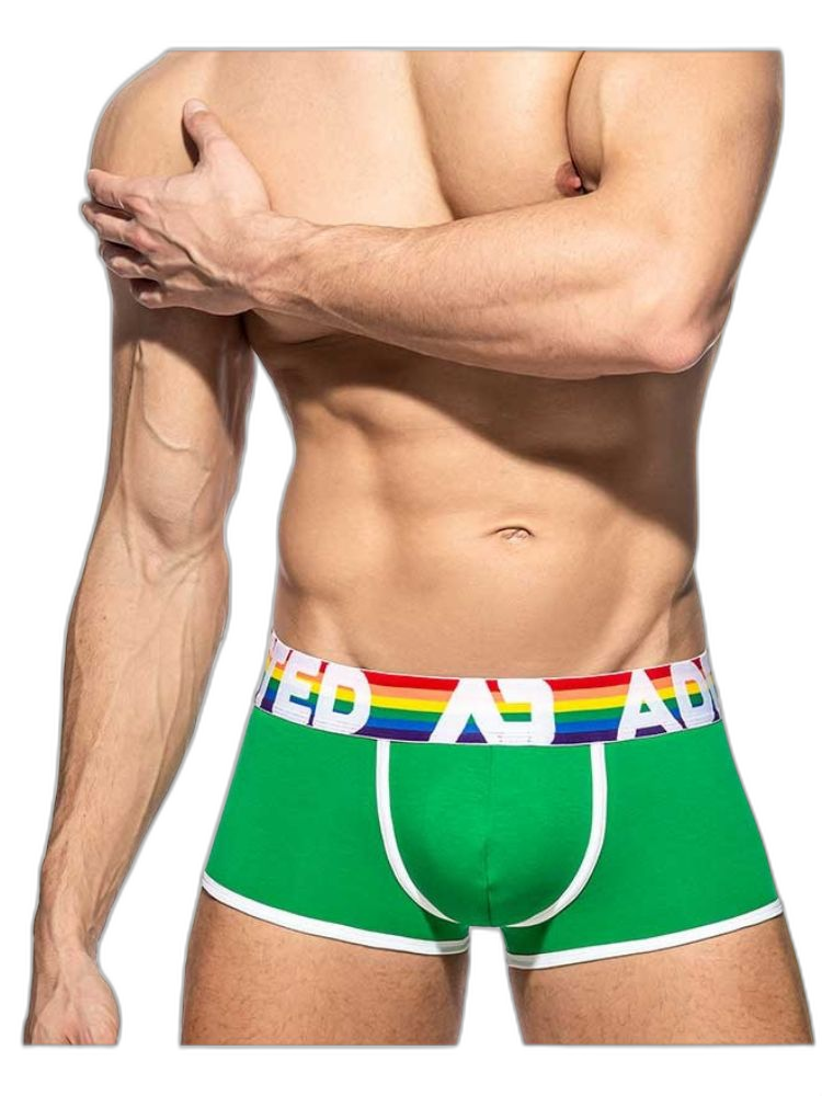 2 Pack Men’s Large Pouch Rainbow Trunks