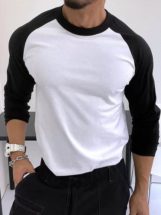 Men's Casual Loose-fitting Raglan Sleeves T-shirt 
