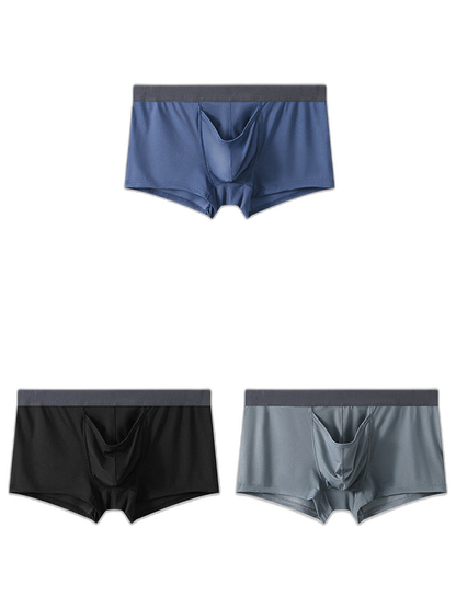 3 Pack Separate Pouch Trunks With Fly Front
