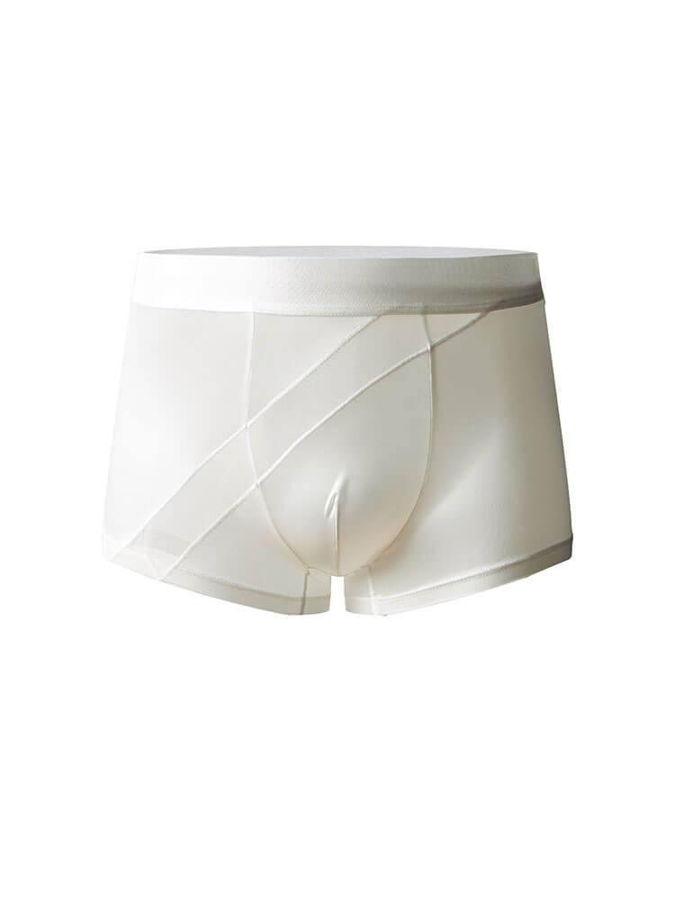 Men's Stretch Breathable Glossy Satin Boxer Briefs