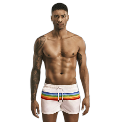 Striped Casual Swim Shorts