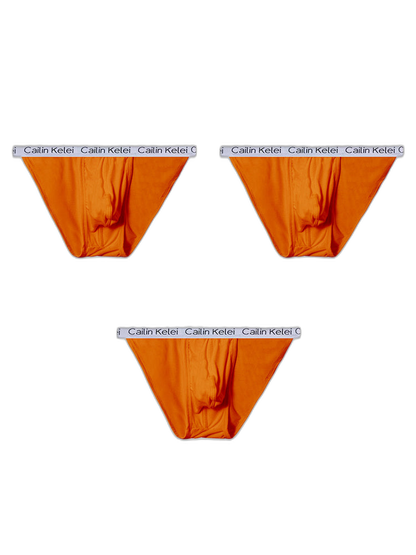 3-pack Men's Ultra Sexy Low Rise U-shaped Convex Pouch Briefs