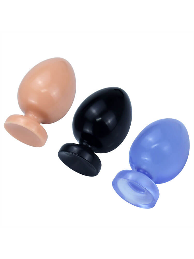 Round Head Silicone Suction Cup Anal Plug