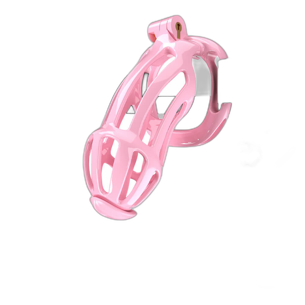 Damian - Male Chastity Cage - 3D Printed Chastity Cage - With Chastity Cage Belt - Four Rings - Urethral Catheter
