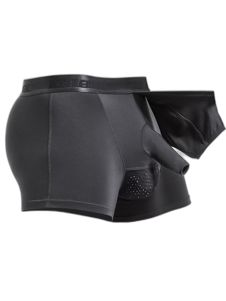 3 Pack Men's Separated Pouch Mesh Support Trunks