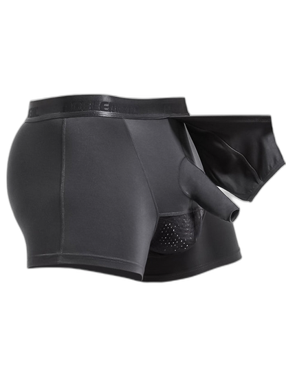 3 Pack Men's Separated Pouch Mesh Support Trunks