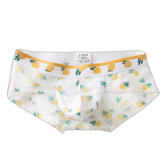 4 Pack Men’s Flower Print Pouch Briefs