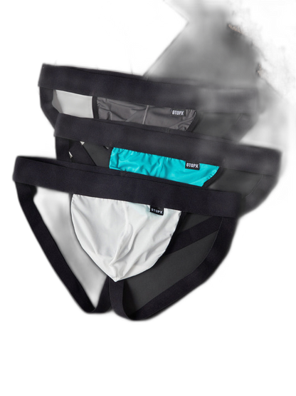 4-pack Men's Ice Silk Quick-Dry Breathable Mesh Jockstrap