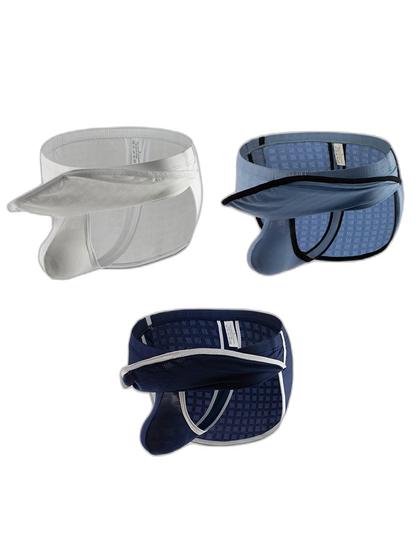 3 Pack Men's Breathable Mesh Full Coverage Trendy Design Soft Boxers