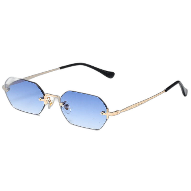 Retro Rimless Sunglasses