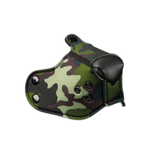 Mr S Leather NEOPRENE Puppy K9 Muzzle | Camo