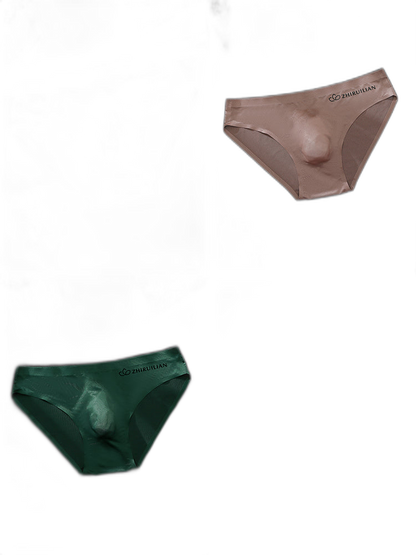3 Pack Men's Ultra-Thin Seamless Ice Silk Cool-Touch Briefs