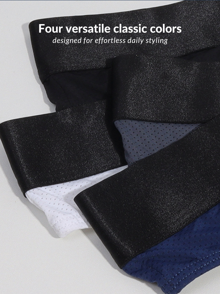 4 Pack Men's Low-Rise Stretchy U-Pouch Thongs