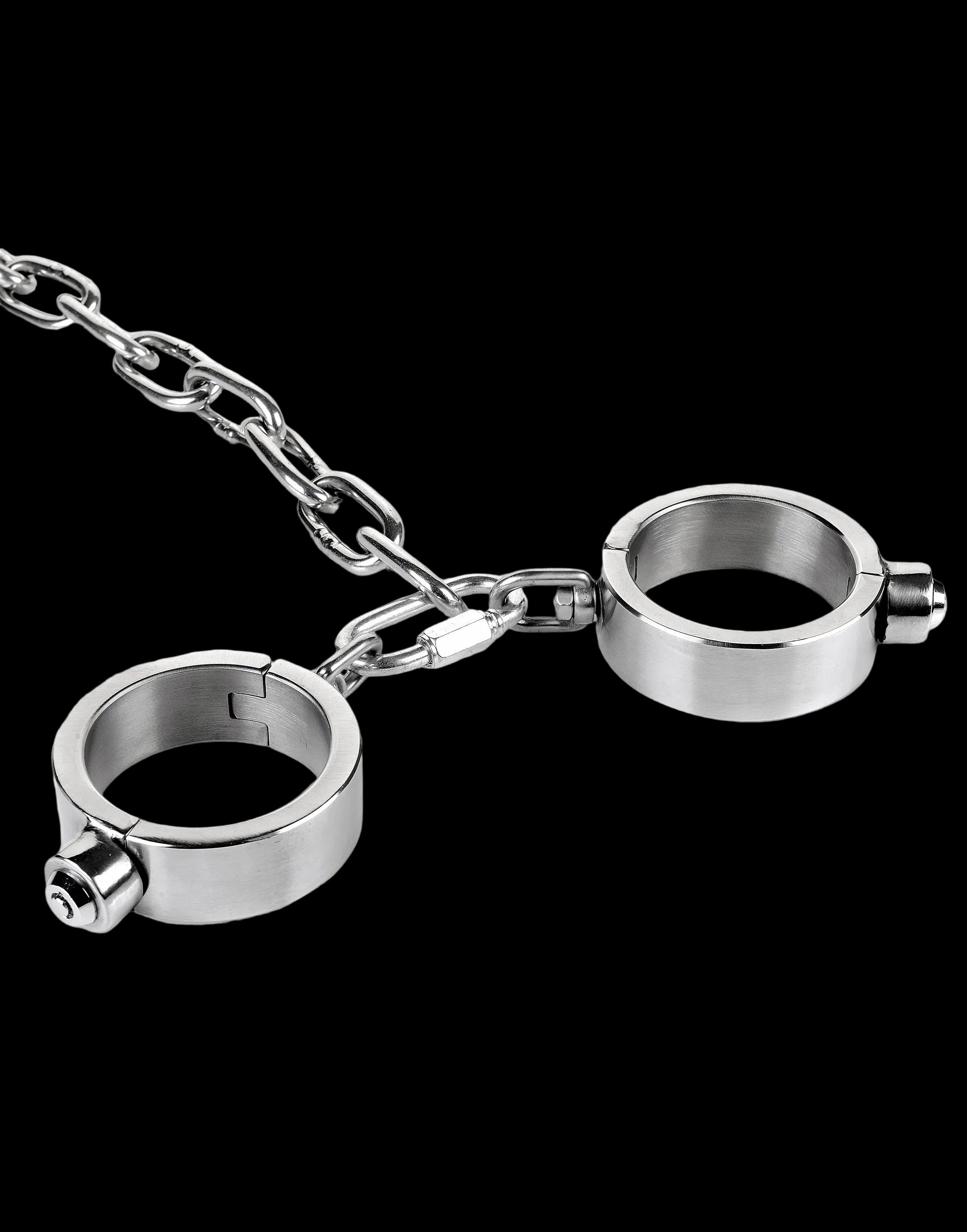 Stainless Steel Neck, Wrist, and Ankle Restraints (Push-Button Lock)