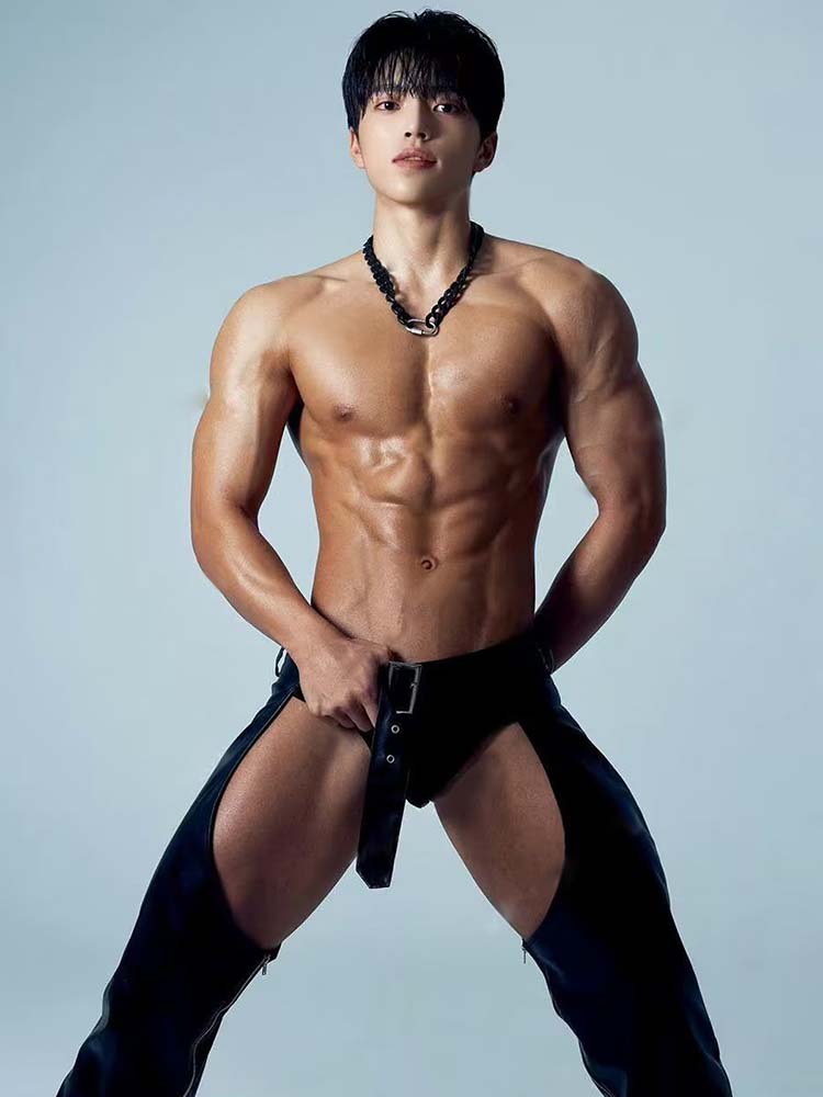PU Leather Assless Chaps For Men