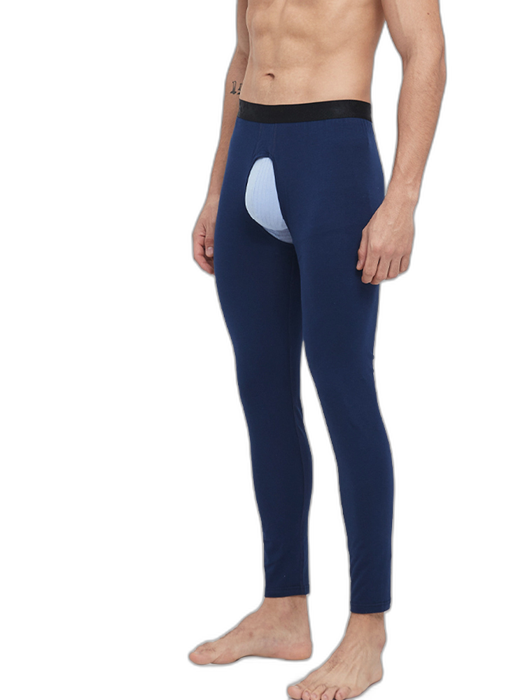 Men's Pure Cotton Open Crotch Breathable Warm Pants