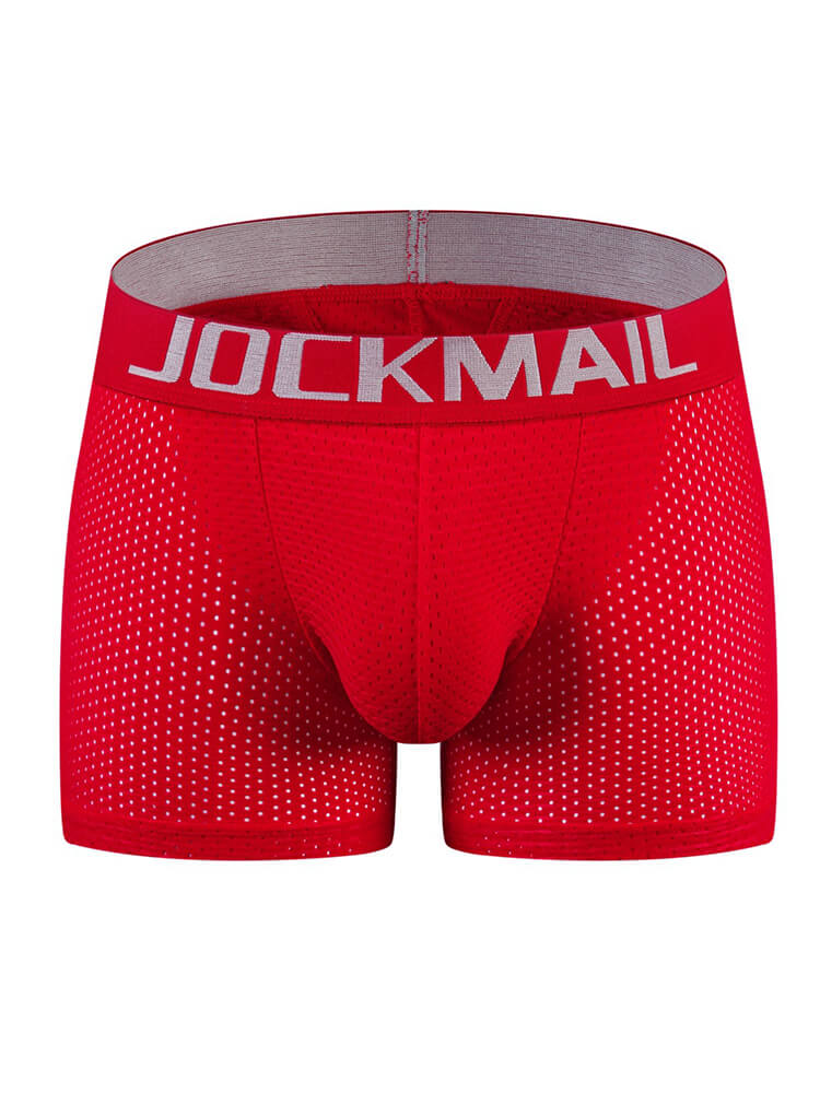 Mesh Padded Sponge Hip Lift Men's Boxer Briefs