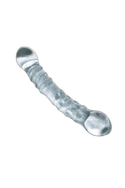 Glass Double Ended Textured Dildo