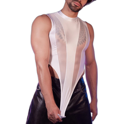 Transparent Tease Mesh Bodysuit