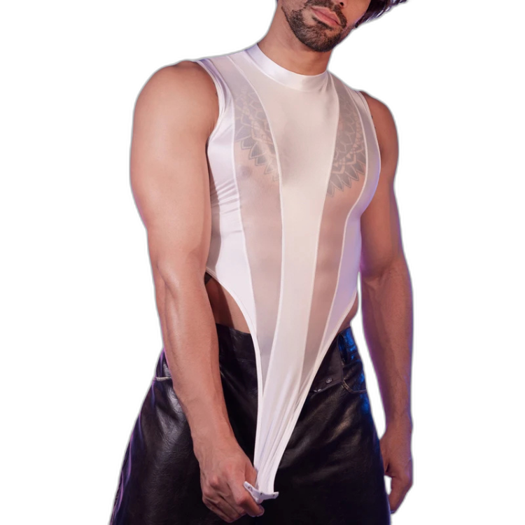 Transparent Tease Mesh Bodysuit