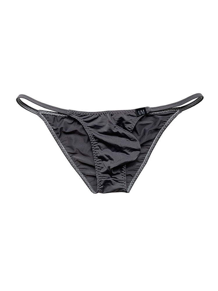 Men's Solid Color Thin Semi Transparent Briefs