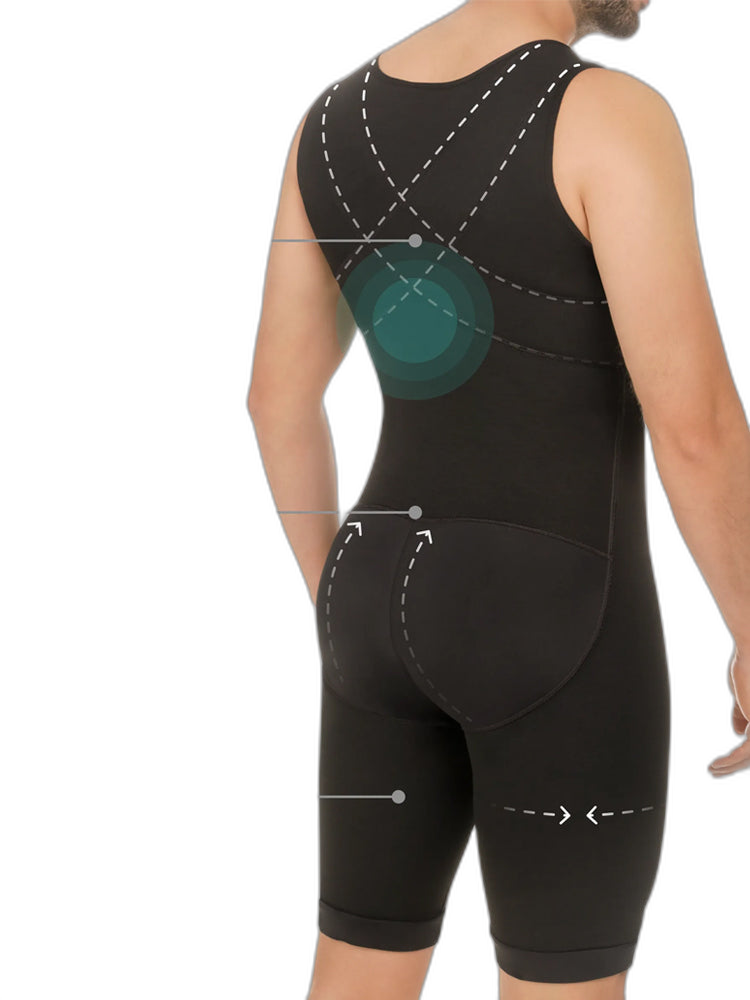 Men’s Abdomen Body Shaper Legs Control Bodysuit