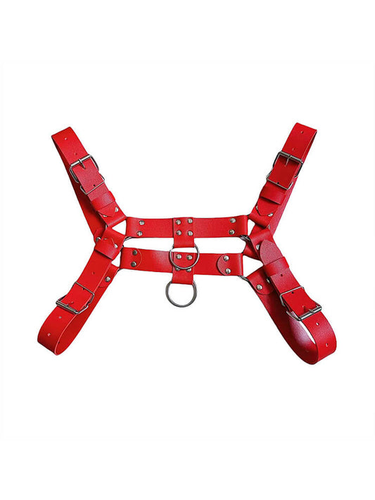 Leather Bull Dog Harness - Black