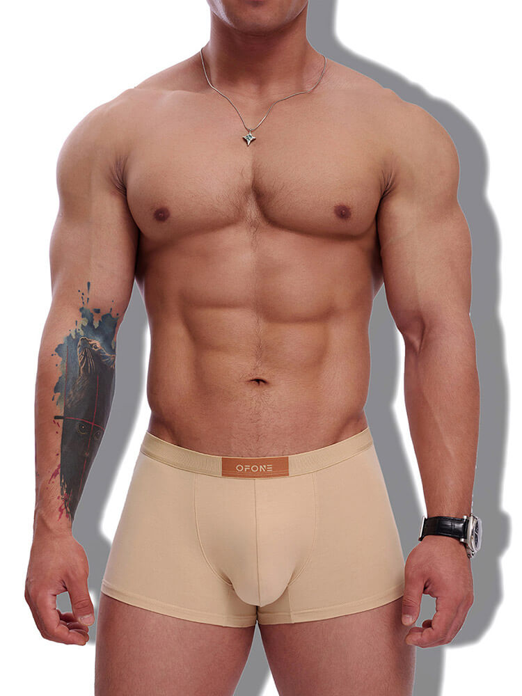 Men's Dopamine Candy Color Elastic Trunks