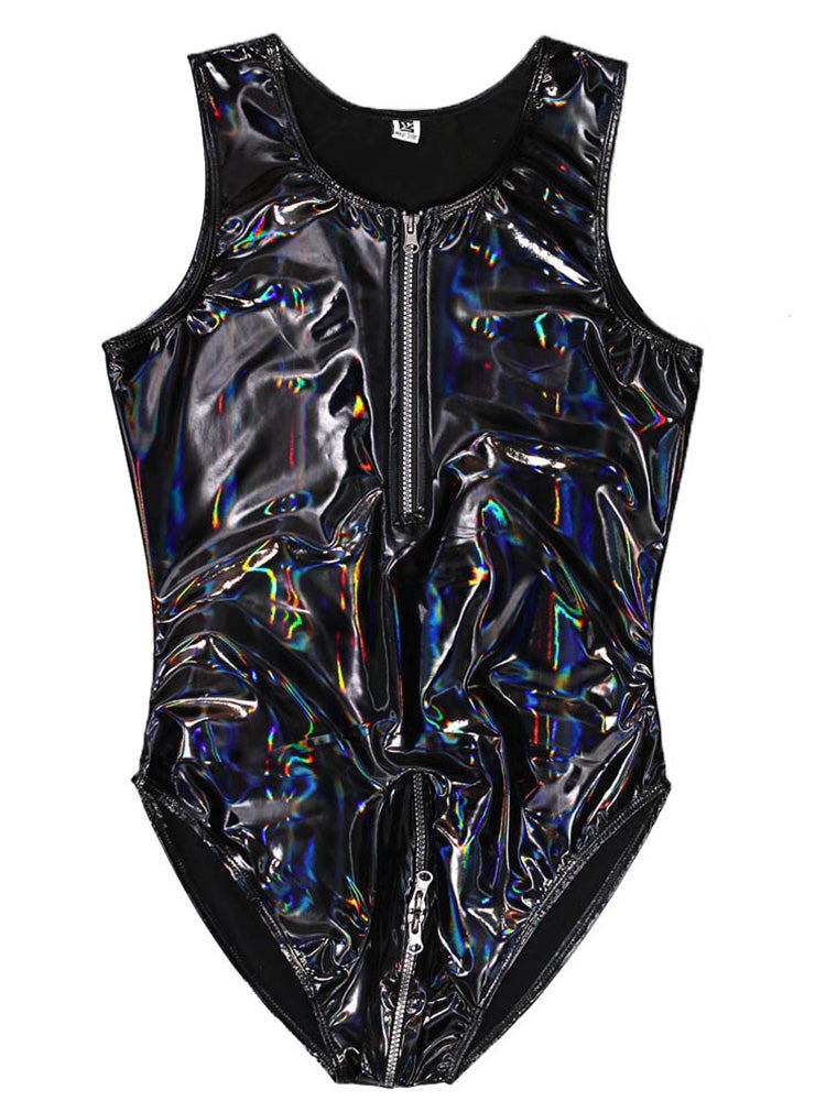 Men's Sexy Triangle Vest Bodysuit