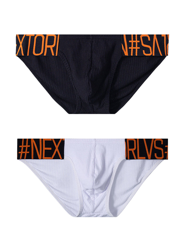 2 Pack Men’s Wide Waistband Big Pouch Briefs