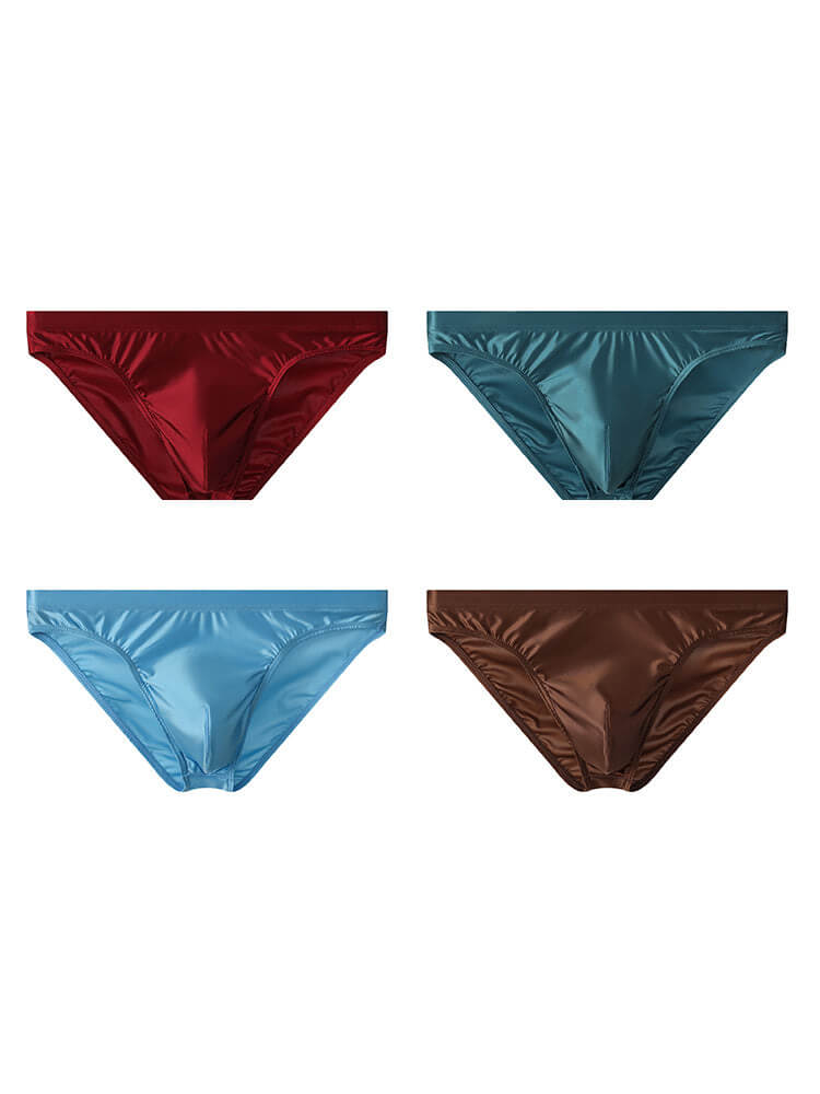 Men's Low-Rise Quick-Dry Ice Silk Athletic Briefs