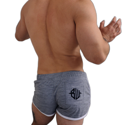 Breedwell Retro Remix Shorts Heather Grey
