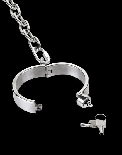 Stainless Steel Neck, Wrist, and Ankle Restraints (Push-Button Lock)
