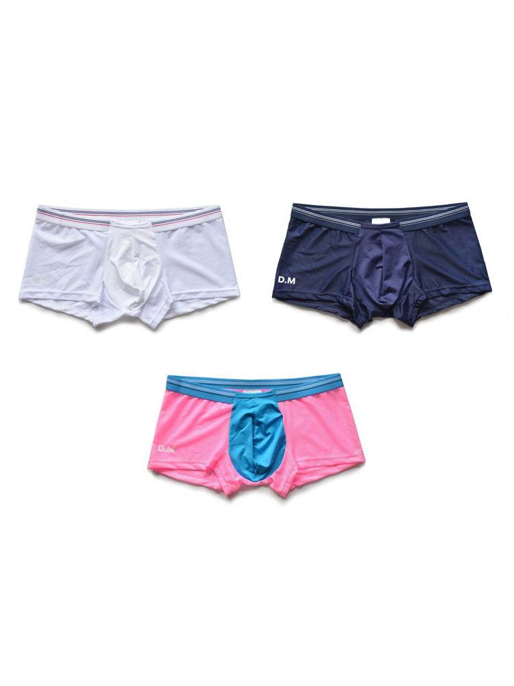 3 Pack Men's Nylon Mesh Breathable Quick-Dry Trunks