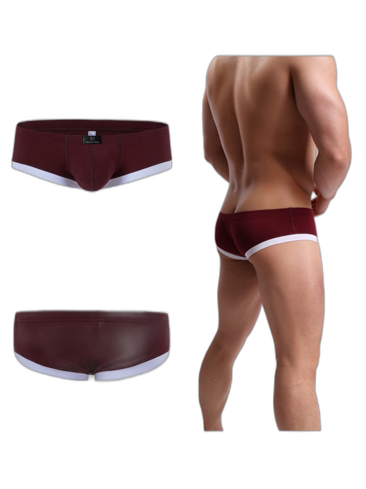 2 Pack Men's Ultra-Soft Modal Breathable Seamless Comfort Low-Rise Trunks