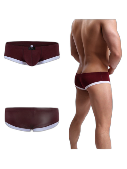 2 Pack Men's Ultra-Soft Modal Breathable Seamless Comfort Low-Rise Trunks