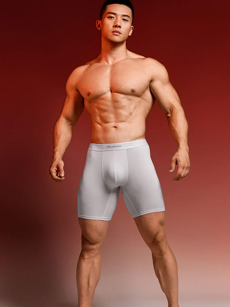 Men's Extended-Length Modal Fitness Boxer Briefs