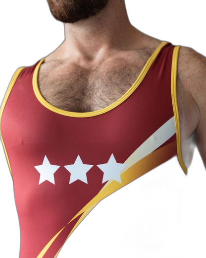DEN Wrestling Singlet - Collegiate Red
