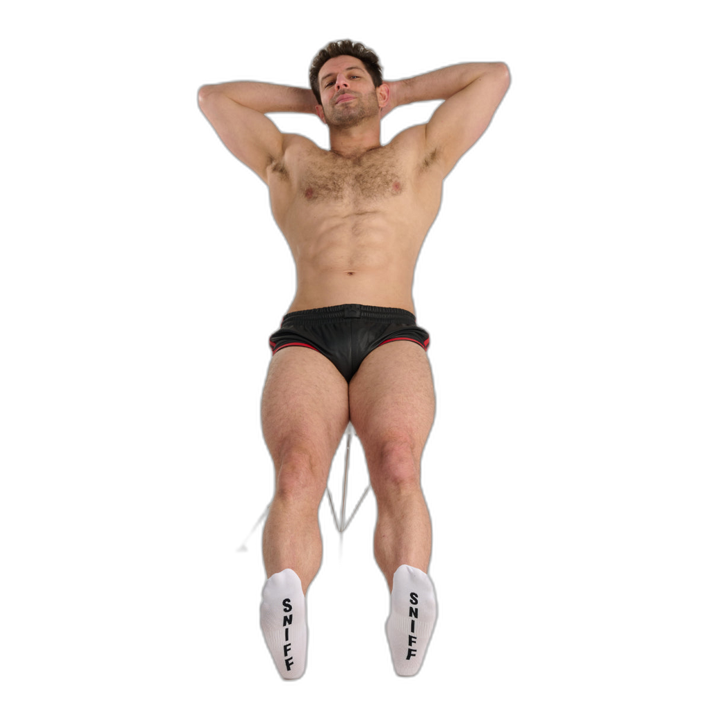 Prowler RED Sniff Ankle Socks White Black