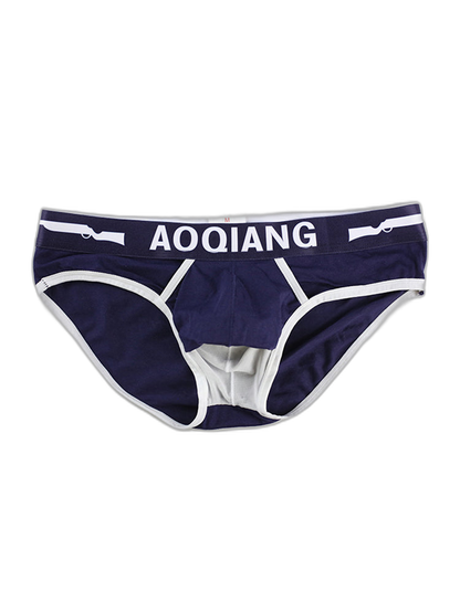 Men's Breathable Cotton Pouch Briefs with Fly