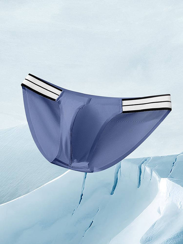 3 Pack Men’s Breathable Ice-Touch Athletic Briefs