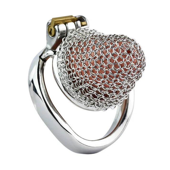 Flexible Stainless Steel Mesh Chastity Cage -5 Sizes | Comfortable & Secure