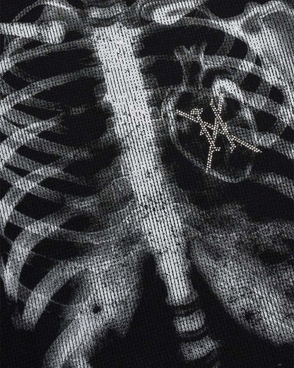American High Street Dark Skeleton Long Sleeve T-Shirt